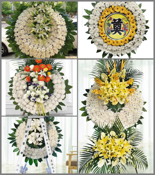 福建龙岩新罗区白沙镇小吉村花圈速递